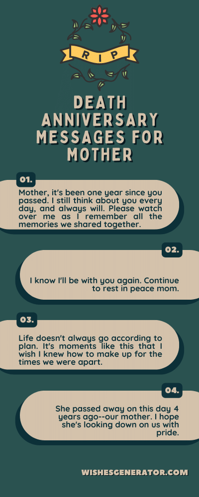 53 Death Anniversary Messages For Mother